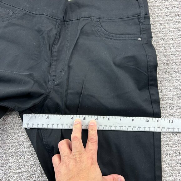 2016 By PARASUCO Pants Women Size 12 Black Cotton Viscose Stretchy - Picture 8 of 10